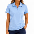 Damen Poloshirt Größe S Hellblau Kurzarm mit Kragen sportlich