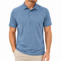 Herren Poloshirt M Blau Kurzarm Freizeit
