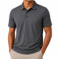 Herren Poloshirt XL dunkelgrau kurzarm klassische Passform